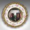 Vintage English Glass & Ceramic Convex Mirror, 1930s, Image 2