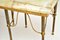 Tavolini vintage in ottone e onice, Francia, set di 2, Immagine 5