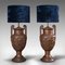 Antike viktorianische dekorative Townley Tischlampen aus Bronze, 2er Set 3