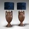 Lámparas de mesa Townley victorianas antiguas de bronce. Juego de 2, Imagen 1