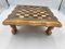 Mesa de ajedrez vintage de madera con piezas de ajedrez, años 50-1960, Imagen 12