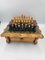 Vintage Wooden Chess Table With Chess Pieces, 1950-1960s, Image 2