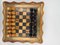 Vintage Wooden Chess Table With Chess Pieces, 1950-1960s 3