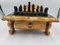 Vintage Wooden Chess Table With Chess Pieces, 1950-1960s 4