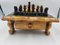 Vintage Wooden Chess Table With Chess Pieces, 1950-1960s, Image 4