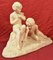 Art Deco Terrakotta Skulptur von zwei spielenden Kindern, 20. Jh 2