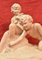 Art Deco Terracotta Sculpture of Two Children Playing, 20th-Century 4