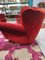 Vintage Lounge Chair in Red 2