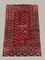 Antiker turkmenischer Yomut Teppich in Rot, Schwarz und Beige 1