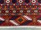 Antiker turkmenischer Yomut Teppich in Rot, Schwarz und Beige 7