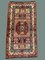 Medium Vintage Afghan Tribal Kazak Rug in Blue, Red and Beige 1