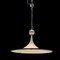Lámpara colgante italiana grande de cristal de Murano blanco y negro, Imagen 6