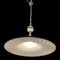 Lámpara colgante italiana grande de cristal de Murano blanco y negro, Imagen 10