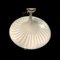 Lámpara colgante italiana grande de cristal de Murano blanco y negro, Imagen 7