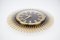 Mid-Century Modern German Sunburst Wall Clock in Brass from Garant, 1960s 4