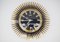 Mid-Century Modern German Sunburst Wall Clock in Brass from Garant, 1960s 1