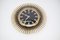 Mid-Century Modern German Sunburst Wall Clock in Brass from Garant, 1960s 2