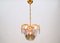 Italian Hanging Lamp with Smoked Glass Panes, 1960s 6