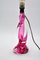 Pink & Clear Crystal Eclair Table Lamp from Val Saint Lambert 2