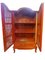 Hoher rot lackierter Teak Schrank, 1950er 3