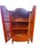 Tall Red Painted Teak Cabinet, 1950s 4