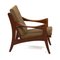 Organic Teak Easy Chair With Low Back from De Ster, 1960s 2