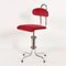 Chaise de Bureau Rouge Manchester Rib par Gio, Pays-Bas, 1960s 4