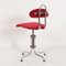 Dutch Desk Chair in Red Manchester Rib by Gio, 1960s 5