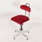 Dutch Desk Chair in Red Manchester Rib by Gio, 1960s 7