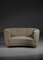 Danish Curved Sofa in Beige Fabric by Gio Ponti, 1940s, Image 17