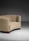 Danish Curved Sofa in Beige Fabric by Gio Ponti, 1940s 8