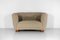 Danish Curved Sofa in Beige Fabric by Gio Ponti, 1940s, Image 4