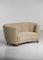 Danish Curved Sofa in Beige Fabric by Gio Ponti, 1940s 20