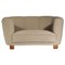 Dänisches Geschwungenes Sofa in Beige von Gio Ponti, 1940er 3