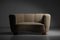 Danish Curved Sofa in Beige Fabric by Gio Ponti, 1940s 12