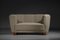 Dänisches Geschwungenes Sofa in Beige von Gio Ponti, 1940er 18