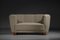 Danish Curved Sofa in Beige Fabric by Gio Ponti, 1940s 18