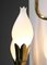 Applique Tulip in vetro opalino e ottone di Fog & Morup, Svezia, set di 2, Immagine 9