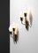 Tulip Sconces with Opaline and Brass from Fog & Morup, Sweden, Set of 2 2
