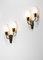Tulip Sconces with Opaline and Brass from Fog & Morup, Sweden, Set of 2 5