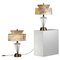 Grandes Lampes de Table ou de Chevet en Laiton Massif, Etats-Unis, 1960s, Set de 2 2