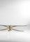 Large Coffee Table in Gilt Bronze and Oval Glass by Michel Mangematin, 1960s 10