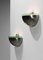 Italienische Wandlampen aus Glas & Metall im Stil von Max Ingrand für Fontana Arte, 2er Set 8