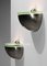 Italienische Wandlampen aus Glas & Metall im Stil von Max Ingrand für Fontana Arte, 2er Set 7