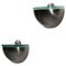 Italian Glass and Metal Wall Lamps in the Style of Max Ingrand for Fontana Arte, Set of 2, Image 2
