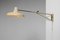 Verstellbare Swing Wandlampe aus lackiertem Metall von Maison Lunel, 1950er 6