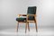 French Solid Oak Armchair in the Style of Pierre Guariche & Marcel Gascoin 10