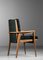 French Solid Oak Armchair in the Style of Pierre Guariche & Marcel Gascoin 13