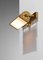 Art Deco Solid Brass Wall Lamp by Perzel, 1950s 6