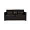 Black Leather DS118 Two-Seater Couch from de Sede 1